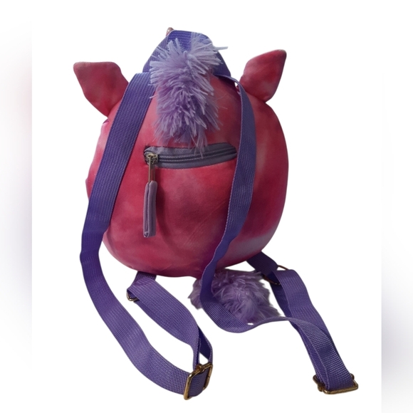 Squishmallows Lola Pink and Blue Plush Backpack 10" - Picture 7 of 12